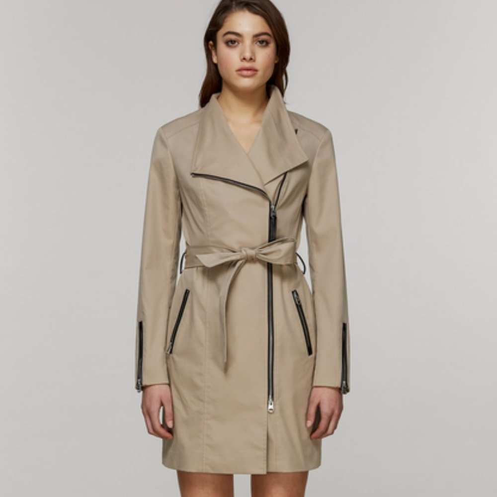 Mackage ESTELA Sand Trench belted coat